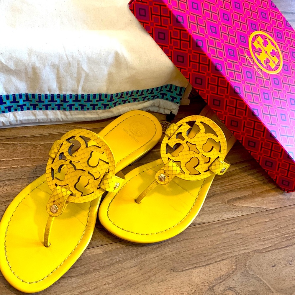 Tory Burch Miller Sandal in Sour Lemon